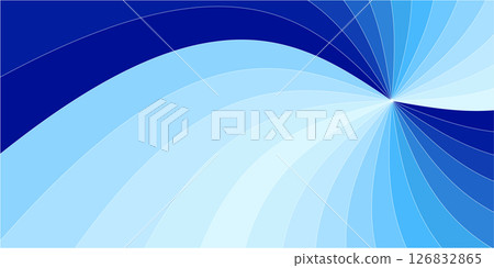 Blue curved Japanese pattern background 126832865