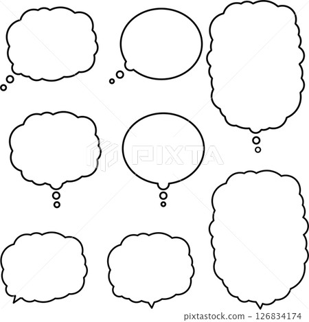 雲形的氣泡集 126834174