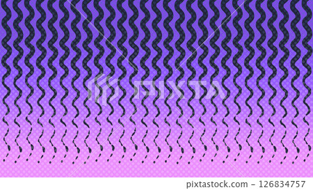 Pop purple pink gradient background with faded pattern of black wavy lines and dots - cartoon stock footage Pop purple pink gradient background with faded pattern of black wavy lines and dots - cartoon stock footage 126834757