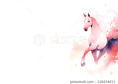 馬背景材料 126834811