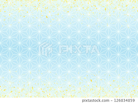 Sparkling x hemp leaf pattern (sky blue) Sparkling x hemp leaf pattern (sky blue) 126834859