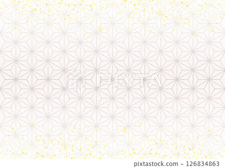 Glitter x hemp leaf pattern (pink-colored) 126834863