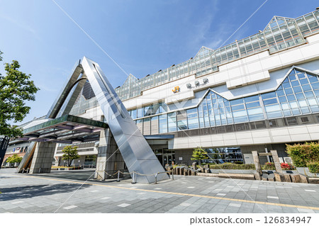 Gifu City, Gifu Prefecture: JR Gifu Station (Central South Exit) on a clear day Gifu City, Gifu Prefecture: JR Gifu Station (Central South Exit) on a clear day 126834947