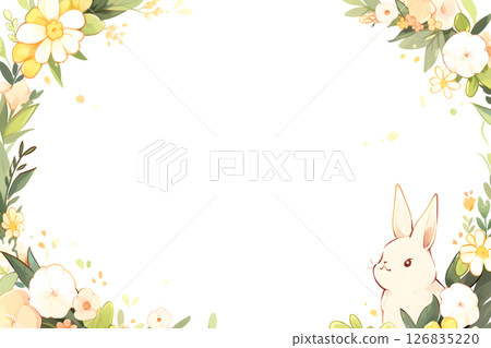 Rabbit background material Rabbit background material 126835220