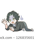 15-SD illustration of a panicked Japanese beauty influencer 1 126835601