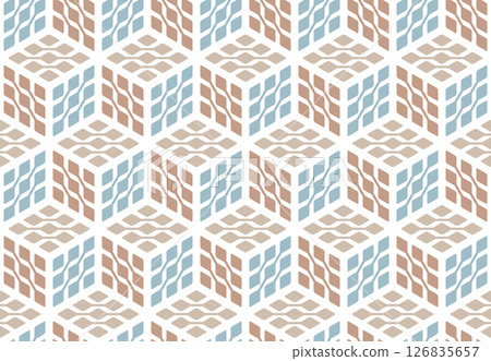 Abstract geometric pattern. A seamless vector background. Colored ornament. Graphic modern pattern. Simple lattice graphic design 126835657