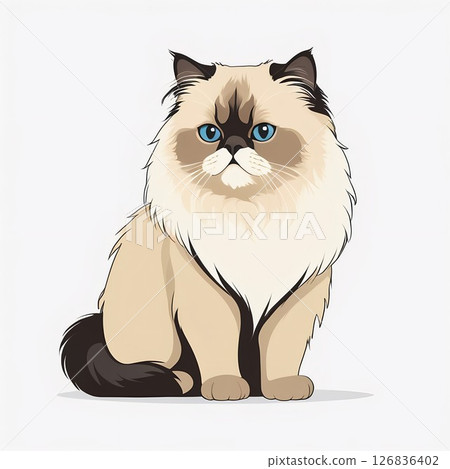 喜馬拉雅貓擁有時尚華麗的皮毛 126836402