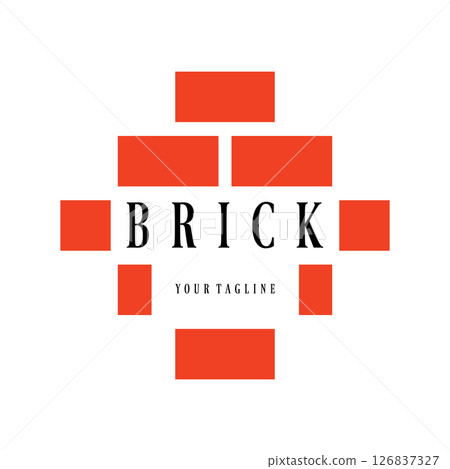 creative brick logo designs for buildings, architectural buildings, civil engineering, building materials shops creative brick logo designs for buildings, architectural buildings, civil engineering, building materials shops 126837327