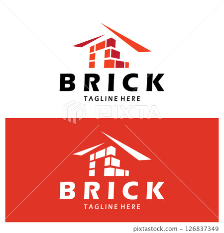 creative brick logo designs for buildings, architectural buildings, civil engineering, building materials shops creative brick logo designs for buildings, architectural buildings, civil engineering, building materials shops 126837349