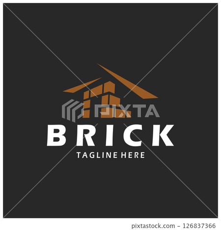 creative brick logo designs for buildings, architectural buildings, civil engineering, building materials shops creative brick logo designs for buildings, architectural buildings, civil engineering, building materials shops 126837366