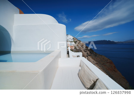 聖托里尼的美麗風景 聖托里尼的美麗風景 126837998