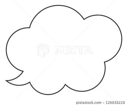 Illustration of a simple speech bubble 126838228