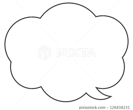 Illustration of a simple speech bubble 126838231