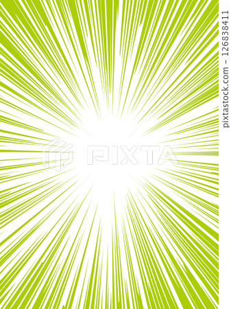 Concentrated lines, yellow-green, background, simple, vertical 126838411