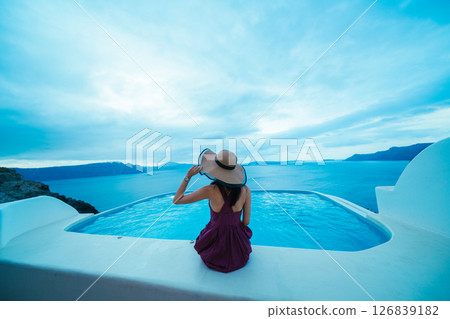 Beautiful scenery seen on a trip to Santorini (2025) 126839182