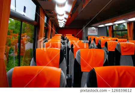 Inside the bus (limousine bus) 126839612