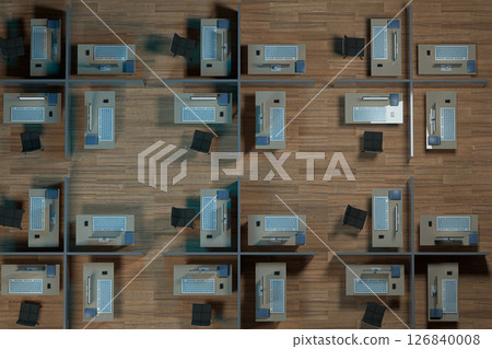 keyboard, model, cubicle 126840008