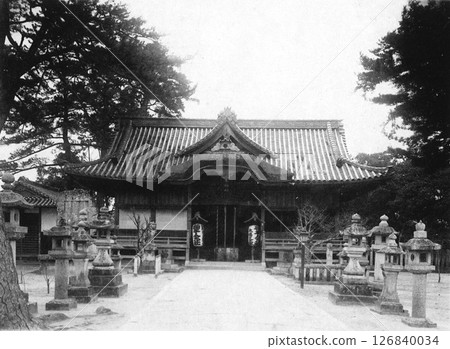 Meiji-era Japan, Hyogo Prefecture, Kakimoto Shrine Meiji-era Japan, Hyogo Prefecture, Kakimoto Shrine 126840034