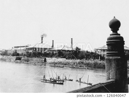 Japan in the Meiji Period, Osaka Prefecture, Mint Bureau Japan in the Meiji Period, Osaka Prefecture, Mint Bureau 126840047