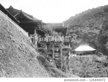 Meiji-era Japan, Kyoto Prefecture, Kiyomizu-dera Temple Meiji-era Japan, Kyoto Prefecture, Kiyomizu-dera Temple 126840072