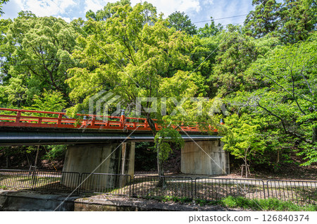 Lake Biwa Canal, Shojo Bridge, Honkokuji Temple Approach, Kyoto City 126840374