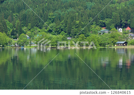 Lake Kizaki in May Lake Kizaki in May 126840615