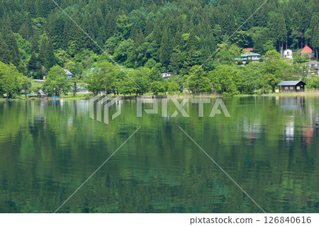 Lake Kizaki in May Lake Kizaki in May 126840616