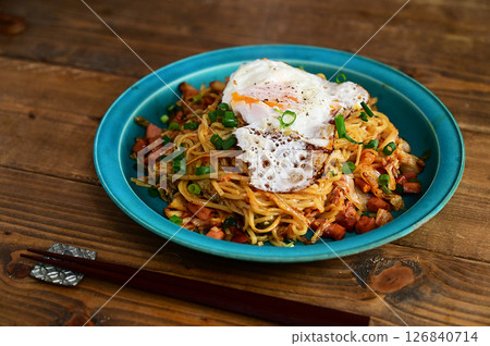 Kimchi fried noodles 126840714