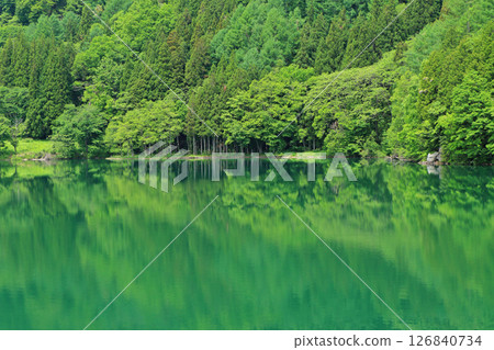 Lake Nakatsuna in May Lake Nakatsuna in May 126840734