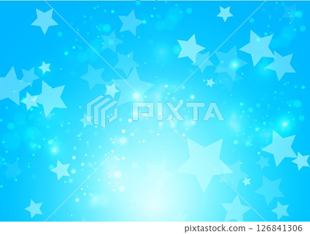 Stars scattered on a blue background Stars scattered on a blue background 126841306