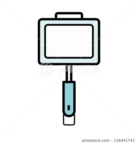 Illustration of a simple hot sandwich maker | Cooking utensil, kitchen tool, direct flame type, with handle, outdoor Illustration of a simple hot sandwich maker | Cooking utensil, kitchen tool, direct flame type, with handle, outdoor 126841743