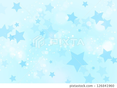 Stars scattered on a blue background 126841960