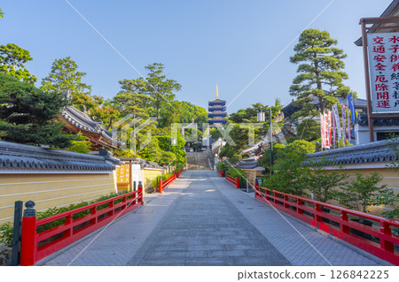 The approach to the main hall of Shiunzan Nakayama-dera Temple (Takarazuka City, Hyogo Prefecture) The approach to the main hall of Shiunzan Nakayama-dera Temple (Takarazuka City, Hyogo Prefecture) 126842225