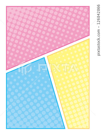 三分之一的卡通半色調柔和的三分之一的背景劃分 126842866