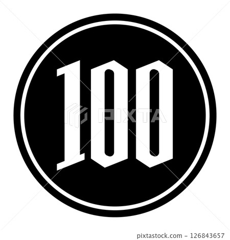 100 日圓 JPY 圖標 126843657