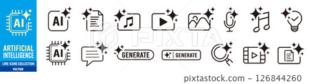 Generative AI icon 126844260