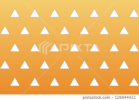 Yellow triangle pattern, scale pattern, Japanese pattern 126844412