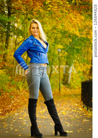 Female wearing sexy autumn outfit Female wearing sexy autumn outfit 126844828