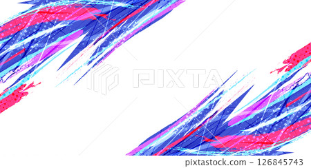 Sport Background with Colorful Brush Strokes with Halftone Overlay Effect. Suitable for Banner or Poster Design 126845743