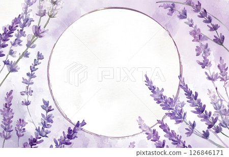顯示標題候選薰衣草水彩插圖背景生成式AI 126846171