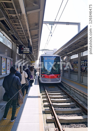 大阪阿倍野阪堺電車天王寺站（春季） 126846475