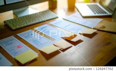 Image of prototyping a website 126847702