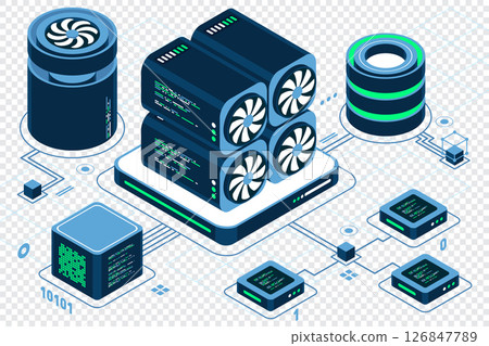 Isometric blockchain concept. Isometric cryptocurrency. Platform creation of digital currency. Big data technology in isometric. Isometric technology Isometric blockchain concept. Isometric cryptocurrency. Platform creation of digital currency. Big data technology in isometric. Isometric technology 126847789