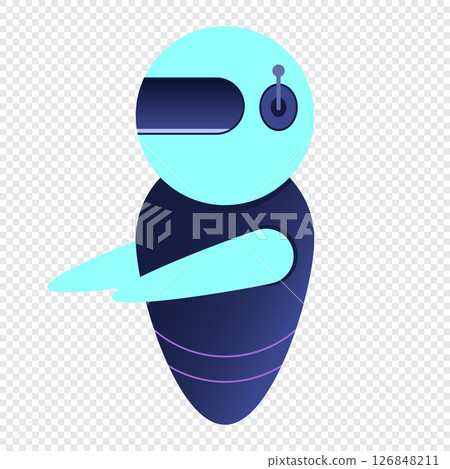 Futuristic robot illustration. Flying robot with lens. Robotic innovation technology. Isometric technology Futuristic robot illustration. Flying robot with lens. Robotic innovation technology. Isometric technology 126848211