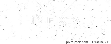 Old grunge textured background with grainy noise. Film black filter. Distressed retro photo effect. Old movie overlay. Gritty texture with dust, scratches and subtle spots. Vector illustration 126848321