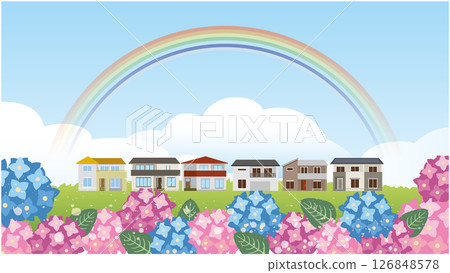 夏季雨季材料背景 126848578