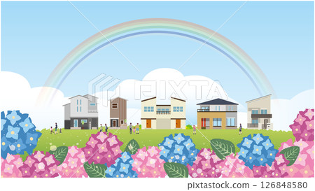 夏季雨季材料背景 126848580