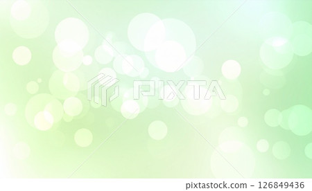 Spring/summer morning image: A refreshing green gradient and light bokeh background illustration 126849436