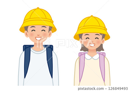 Elementary school girls and men 126849493