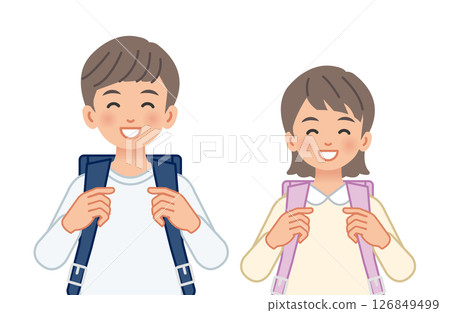 小學女生和男生 126849499